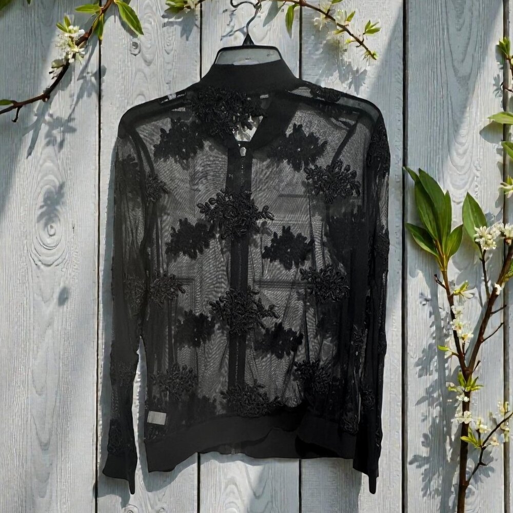 New Black Lace Jacket from Torrid